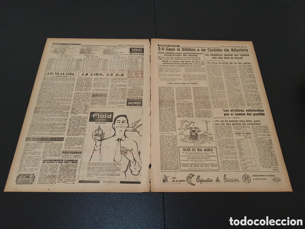 Coleccionismo deportivo: MARCA 11 DE FEBRERO 1963 - Foto 2