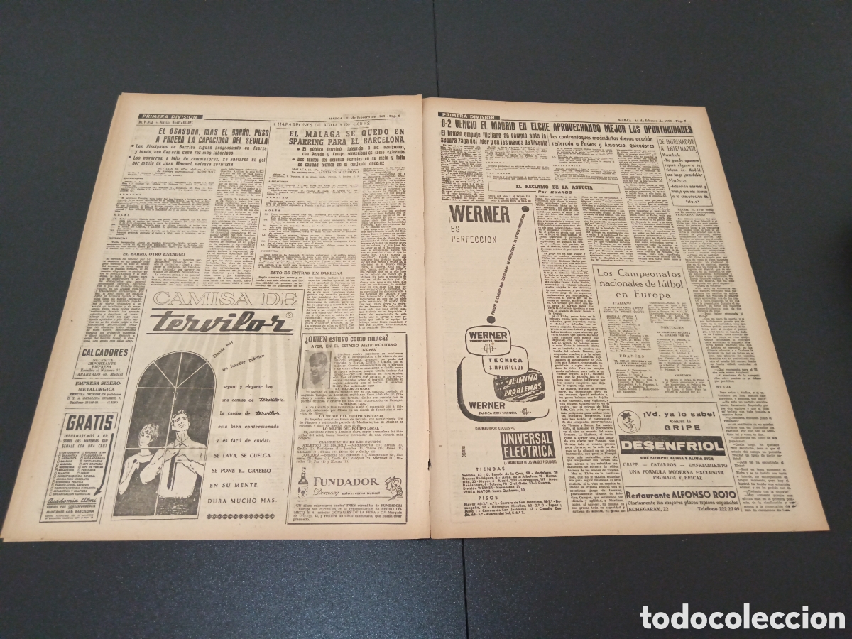 Coleccionismo deportivo: MARCA 11 DE FEBRERO 1963 - Foto 4