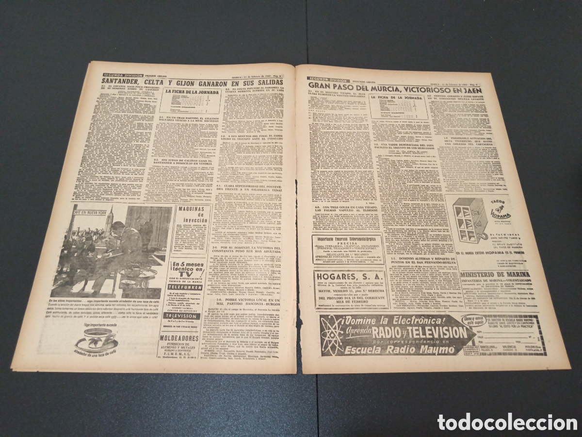Coleccionismo deportivo: MARCA 11 DE FEBRERO 1963 - Foto 5