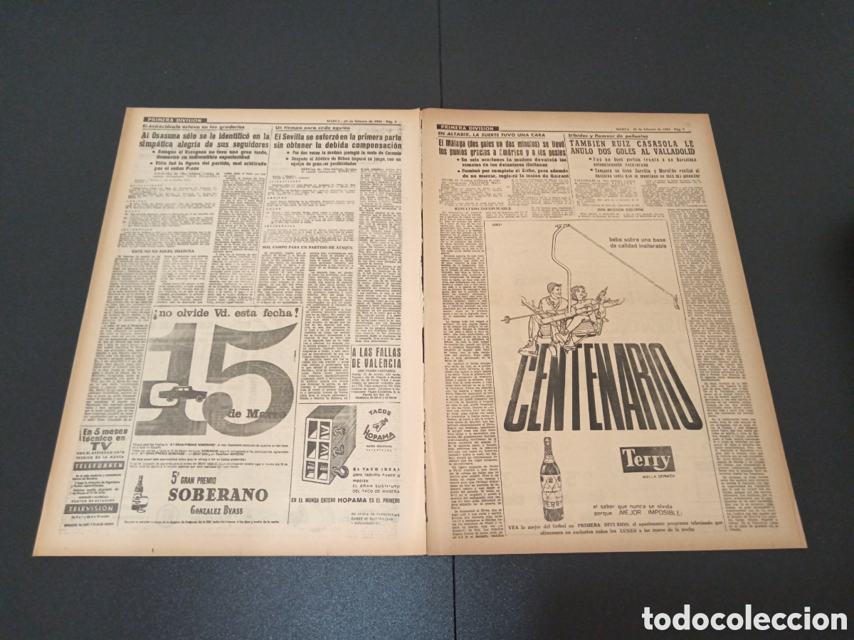 Coleccionismo deportivo: MARCA 25 DE FEBRERO 1963 - Foto 3