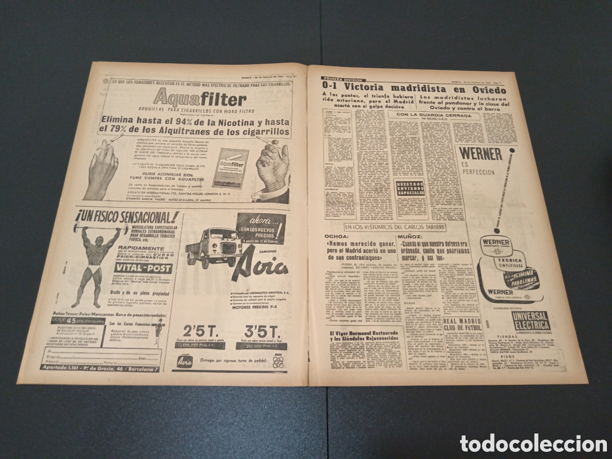 Coleccionismo deportivo: MARCA 25 DE FEBRERO 1963 - Foto 4