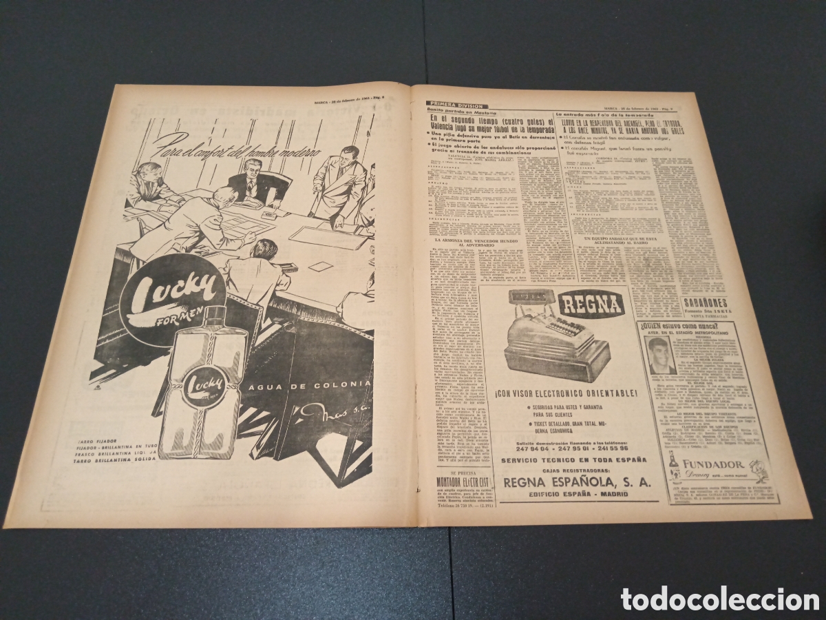Coleccionismo deportivo: MARCA 25 DE FEBRERO 1963 - Foto 5