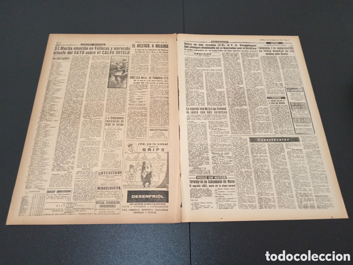 Coleccionismo deportivo: MARCA 25 DE FEBRERO 1963 - Foto 7