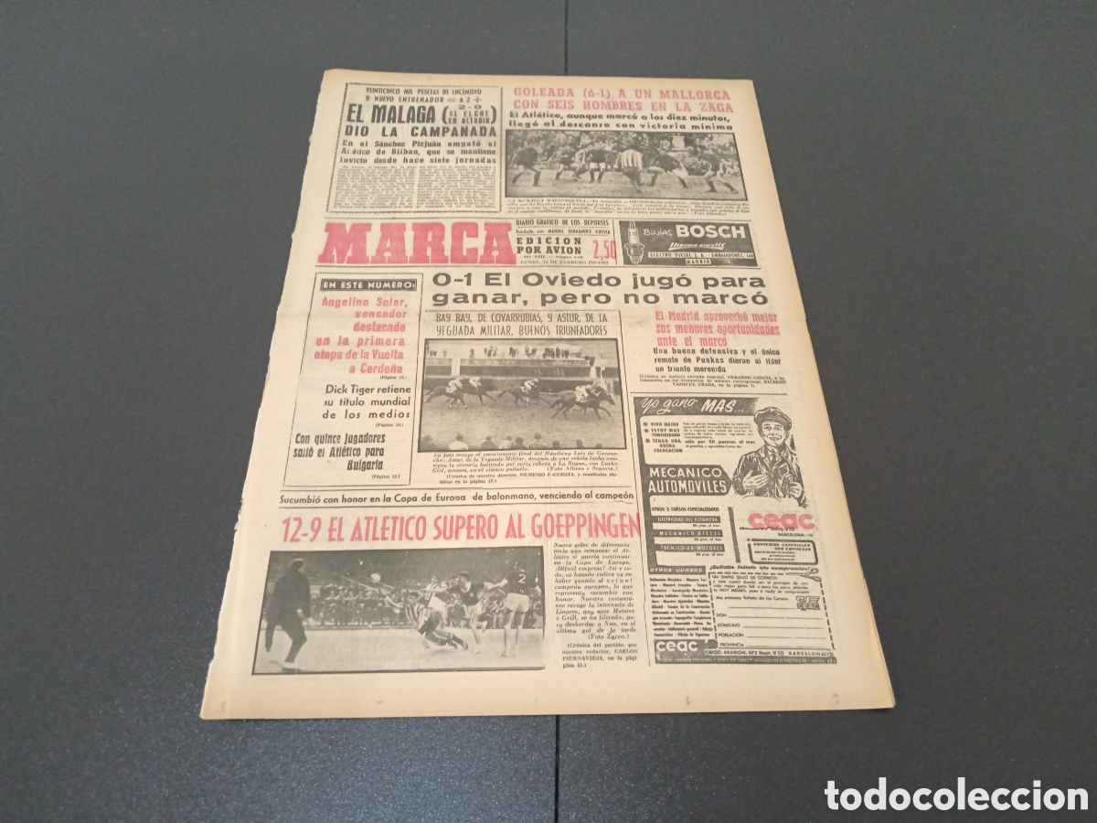 Coleccionismo deportivo: MARCA 25 DE FEBRERO 1963 - Foto 1