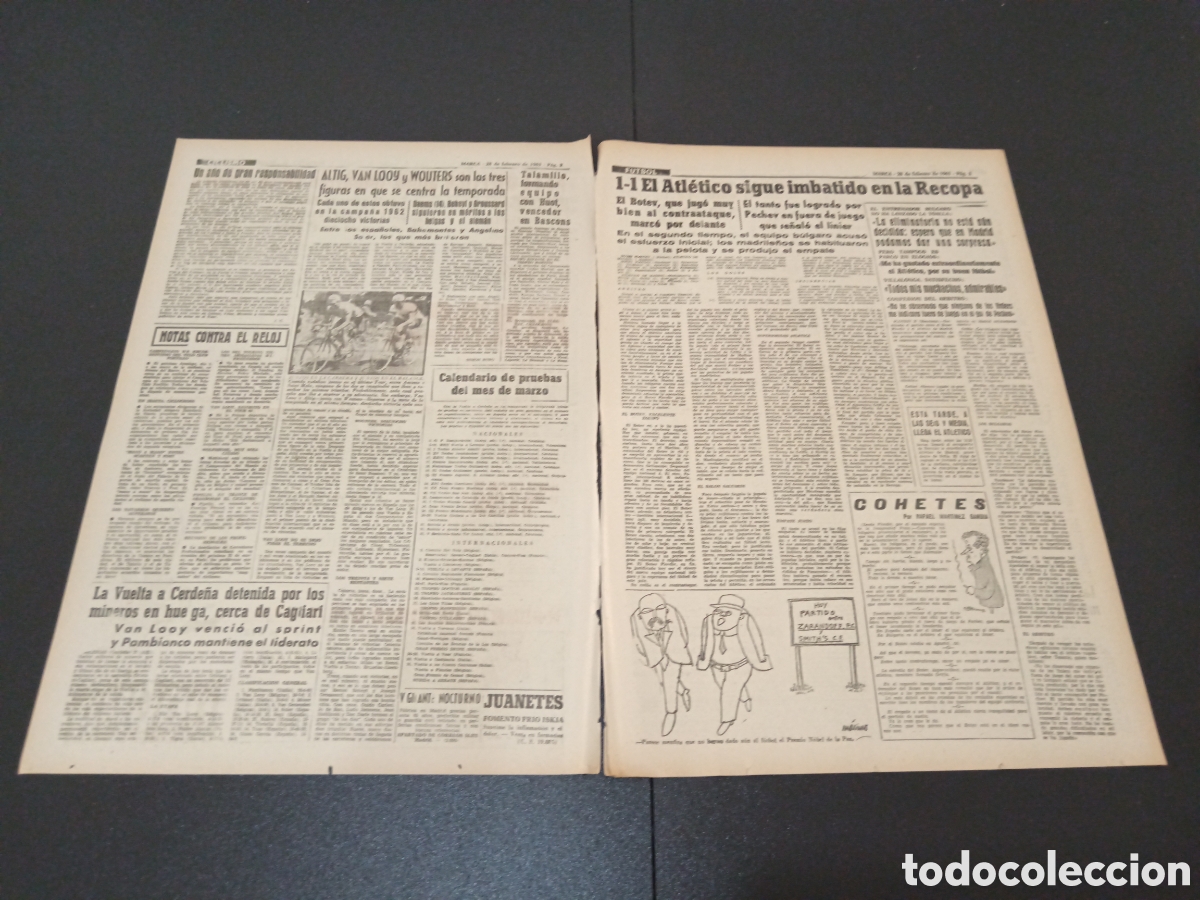 Coleccionismo deportivo: MARCA 28 DE FEBRERO 1963 - Foto 2