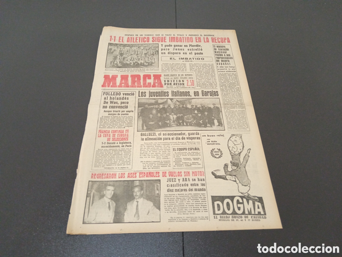 Coleccionismo deportivo: MARCA 28 DE FEBRERO 1963 - Foto 1