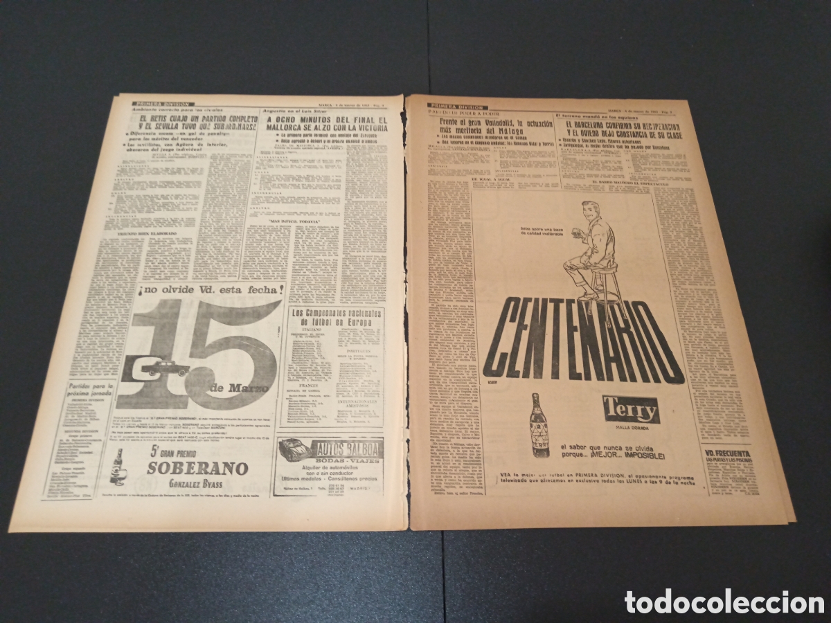 Coleccionismo deportivo: MARCA 04 DE MARZO 1963 - Foto 3