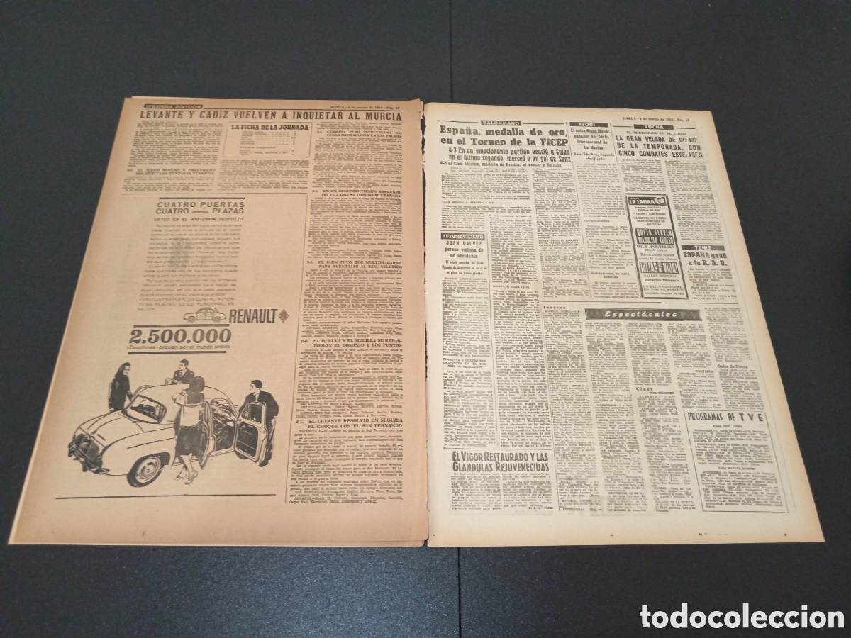 Coleccionismo deportivo: MARCA 04 DE MARZO 1963 - Foto 6