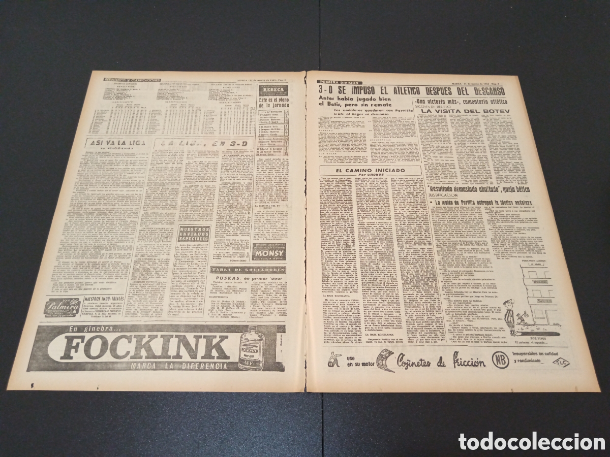 Coleccionismo deportivo: MARCA 11 DE MARZO 1963 - Foto 2