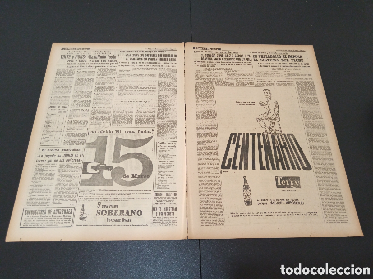 Coleccionismo deportivo: MARCA 11 DE MARZO 1963 - Foto 3