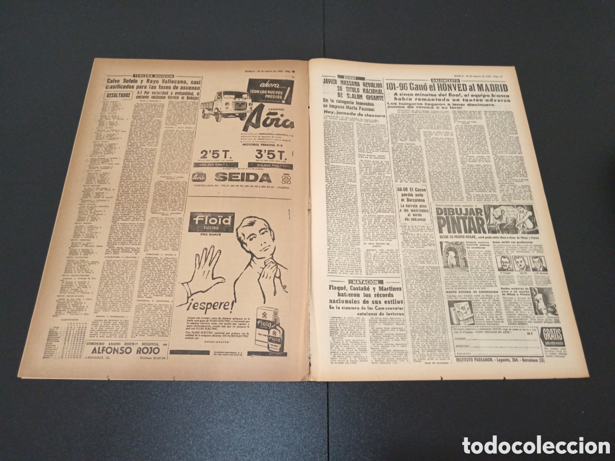 Coleccionismo deportivo: MARCA 25 DE MARZO 1963 - Foto 6