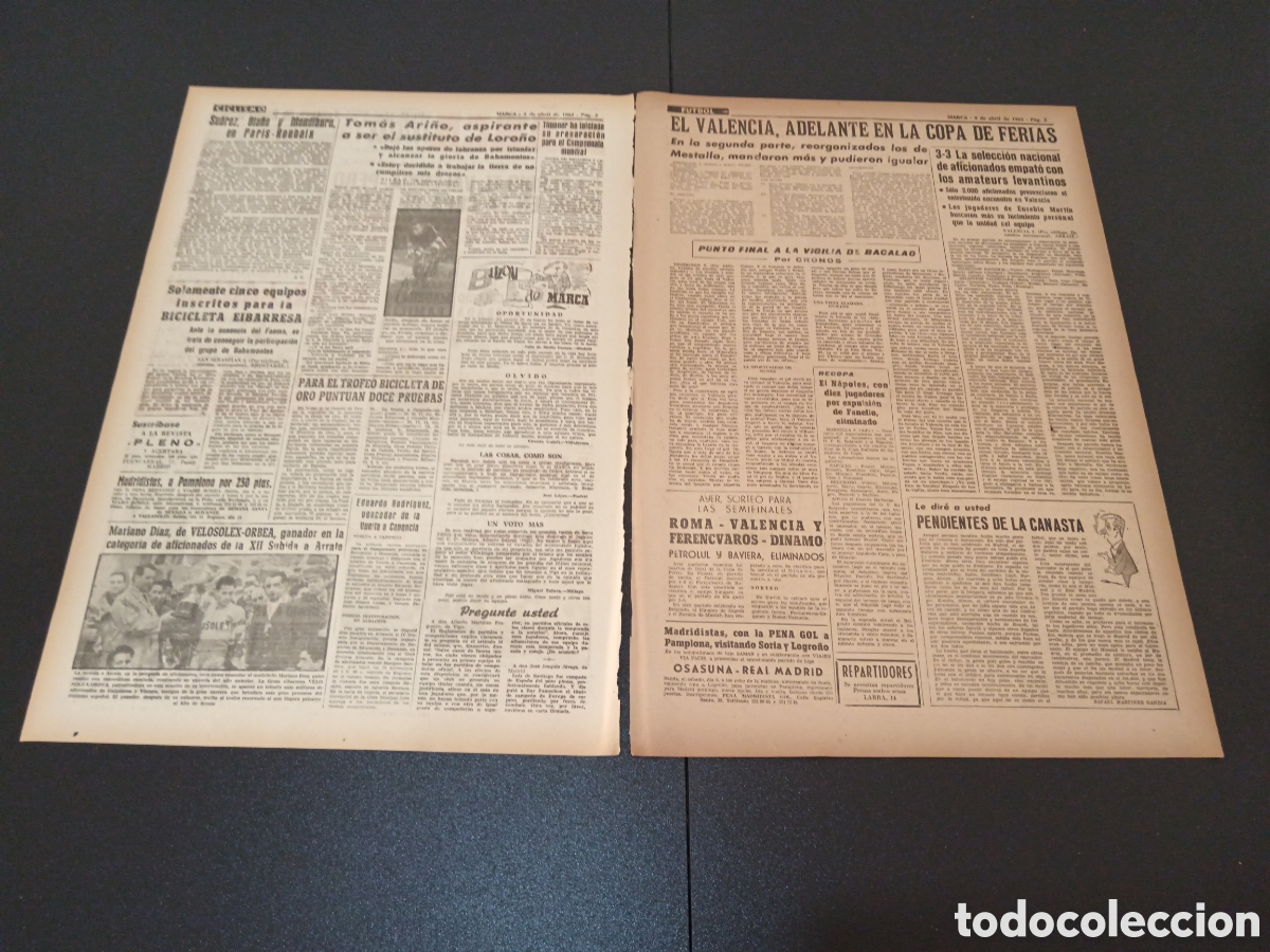 Coleccionismo deportivo: MARCA 04 DE ABRIL 1963 - Foto 2