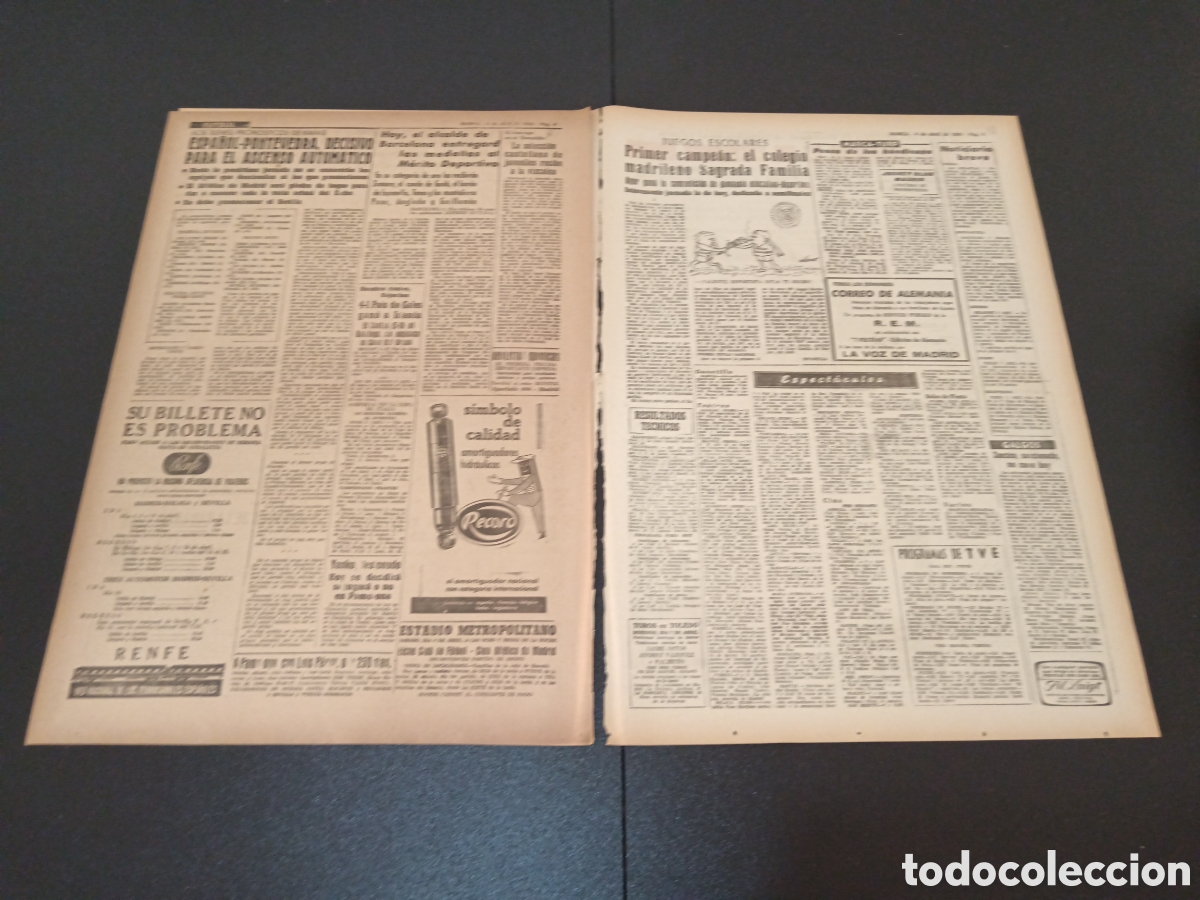Coleccionismo deportivo: MARCA 04 DE ABRIL 1963 - Foto 3