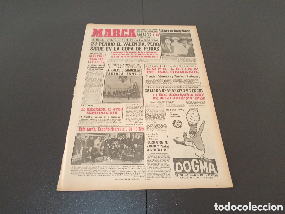 Coleccionismo deportivo: MARCA 04 DE ABRIL 1963 - Foto 1