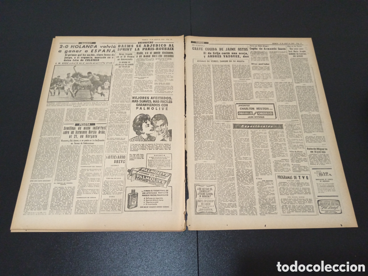 Coleccionismo deportivo: MARCA 08 DE ABRIL 1963 - Foto 7