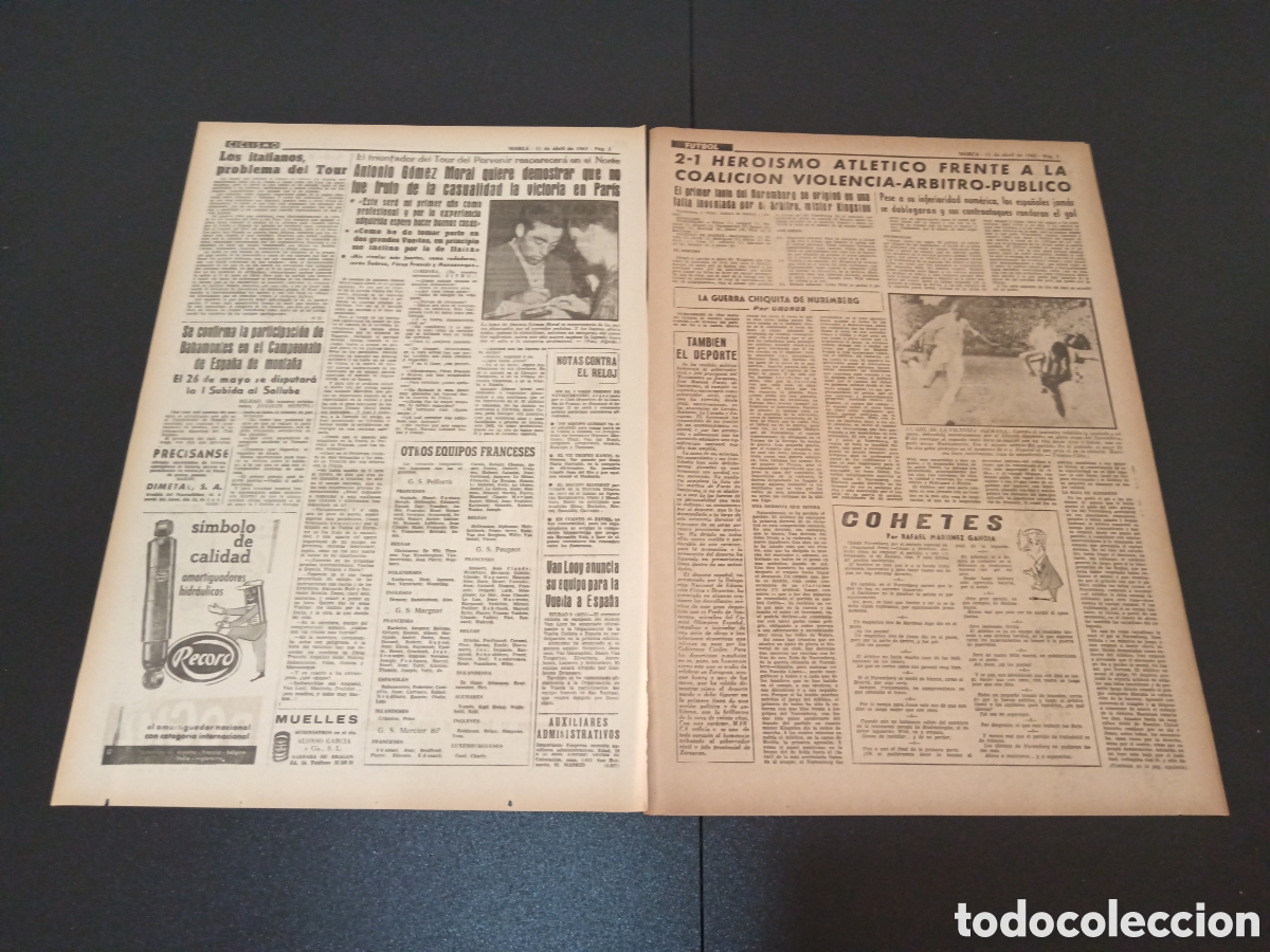 Coleccionismo deportivo: MARCA 11 DE ABRIL 1963 - Foto 2