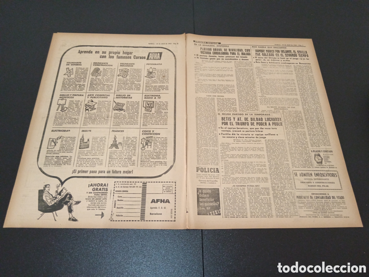 Coleccionismo deportivo: MARCA 15 DE ABRIL 1963 - Foto 4