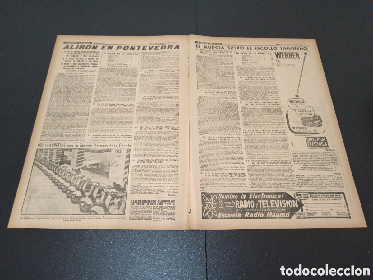Coleccionismo deportivo: MARCA 15 DE ABRIL 1963 - Foto 5