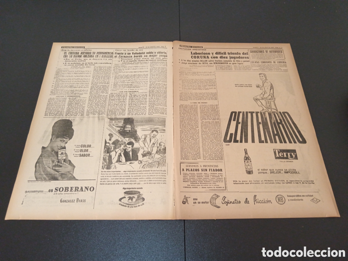 Coleccionismo deportivo: MARCA 22 DE ABRIL 1963 - Foto 3