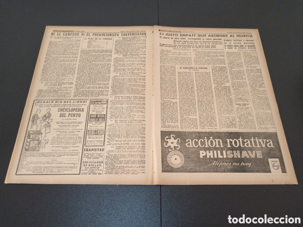 Coleccionismo deportivo: MARCA 22 DE ABRIL 1963 - Foto 5