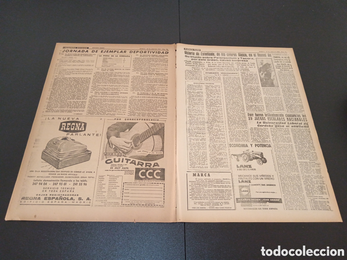 Coleccionismo deportivo: MARCA 22 DE ABRIL 1963 - Foto 6