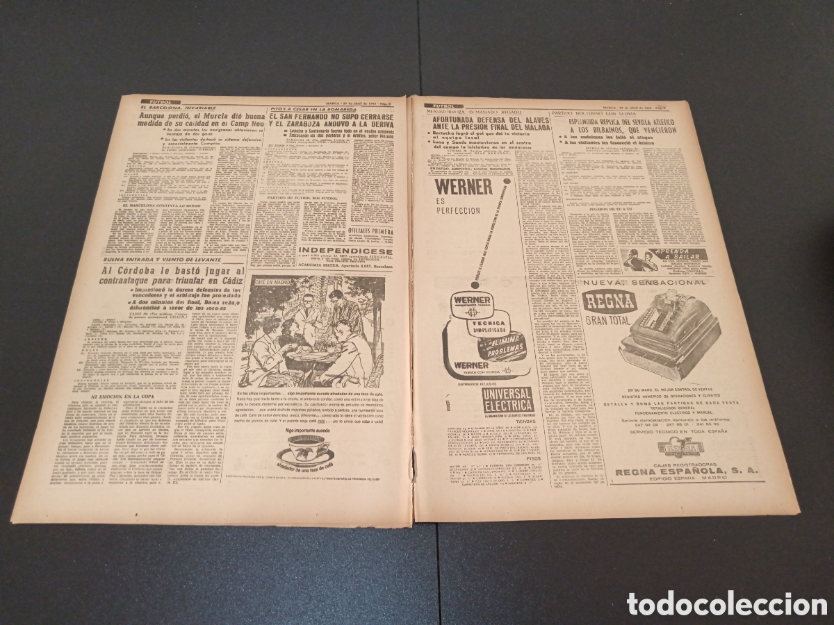 Coleccionismo deportivo: MARCA 29 DE ABRIL 1963 - Foto 4