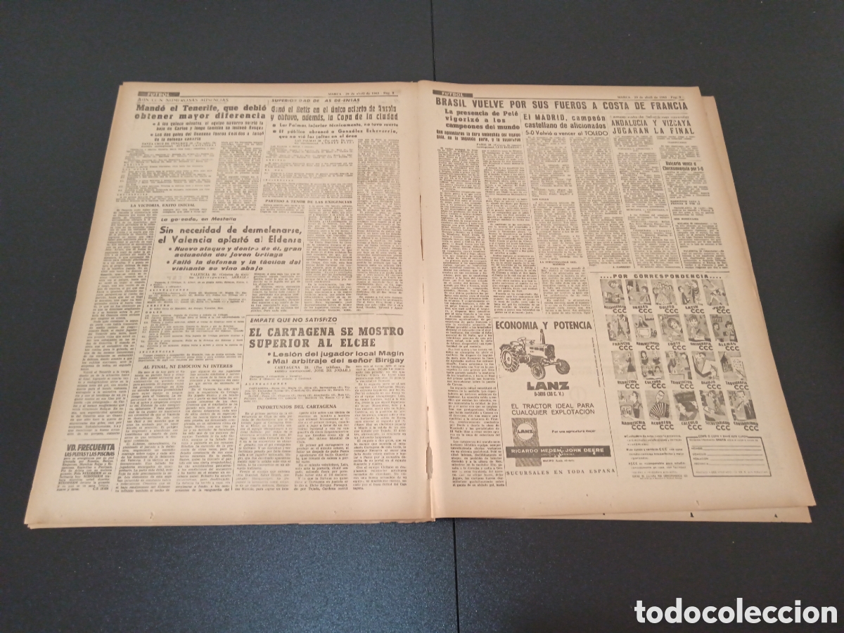 Coleccionismo deportivo: MARCA 29 DE ABRIL 1963 - Foto 5
