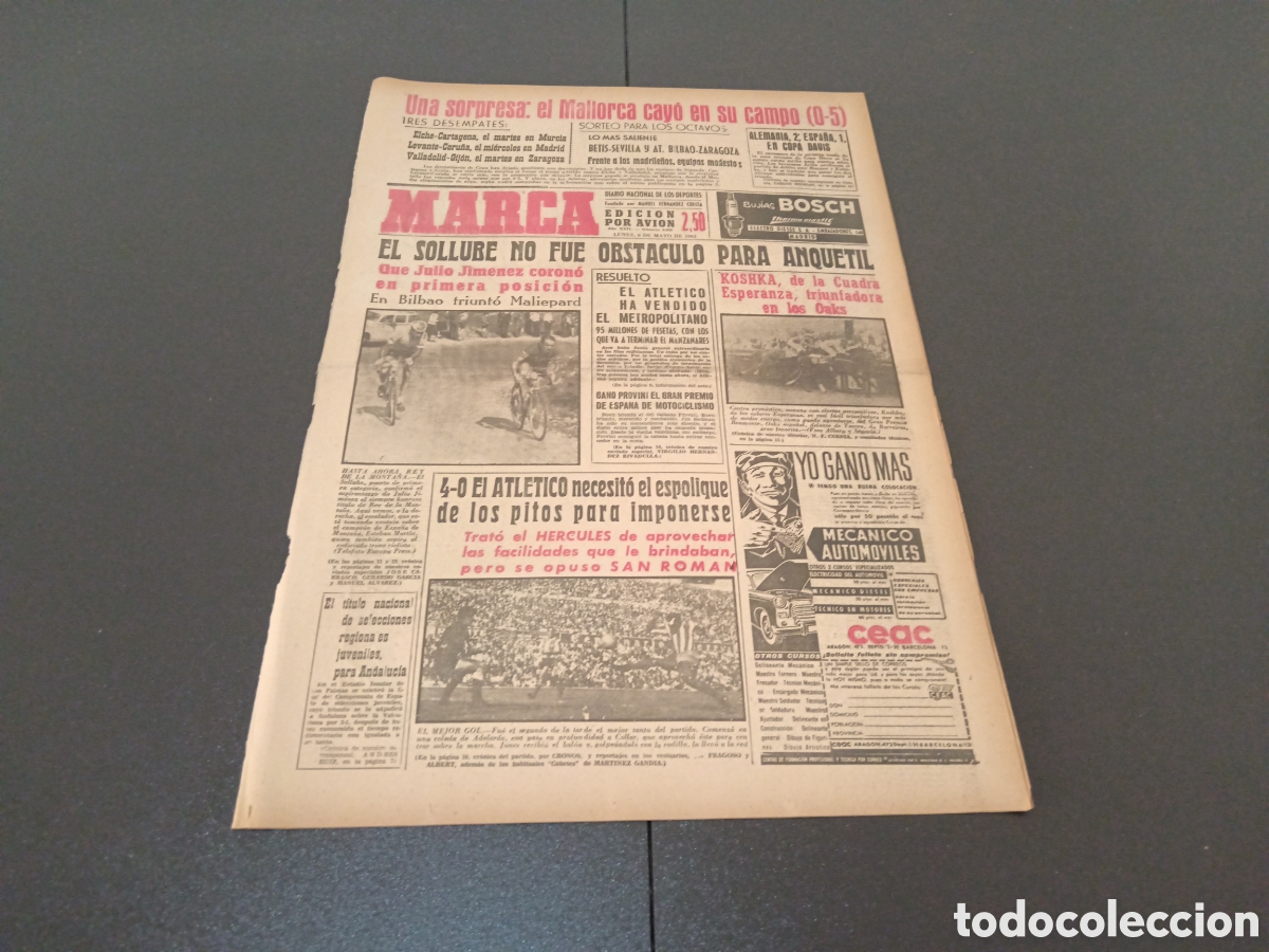 Coleccionismo deportivo: MARCA 06 DE MAYO 1963 - Foto 1