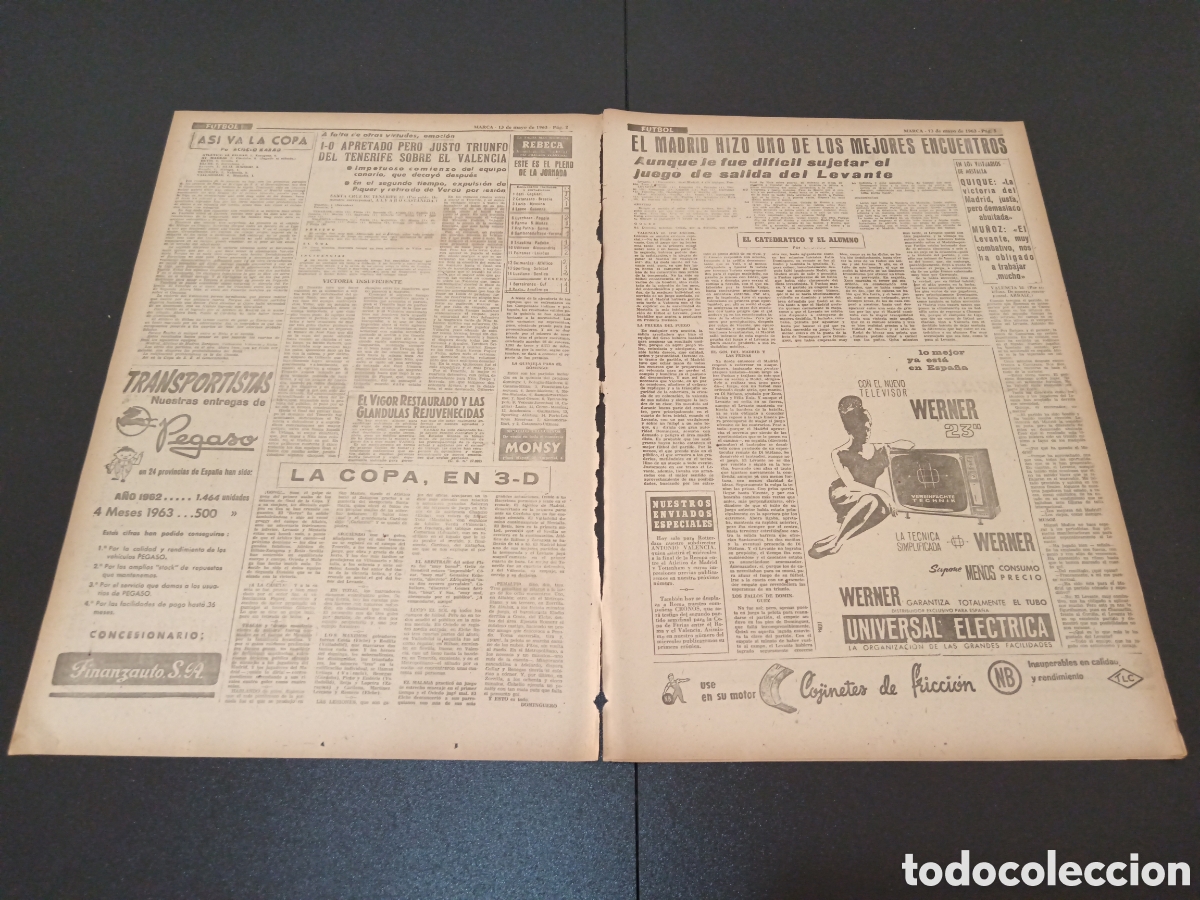 Coleccionismo deportivo: MARCA 13 DE MAYO 1963 - Foto 2