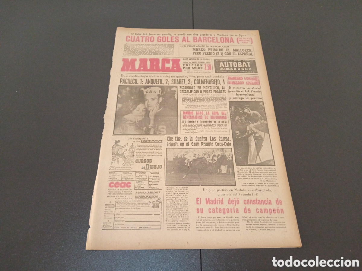 Coleccionismo deportivo: MARCA 13 DE MAYO 1963 - Foto 1