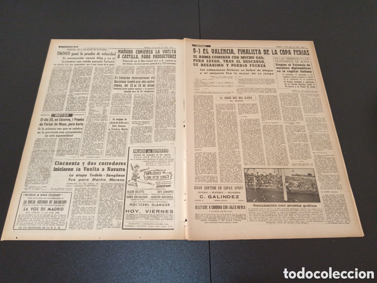 Coleccionismo deportivo: MARCA 17 DE MAYO 1963 - Foto 2