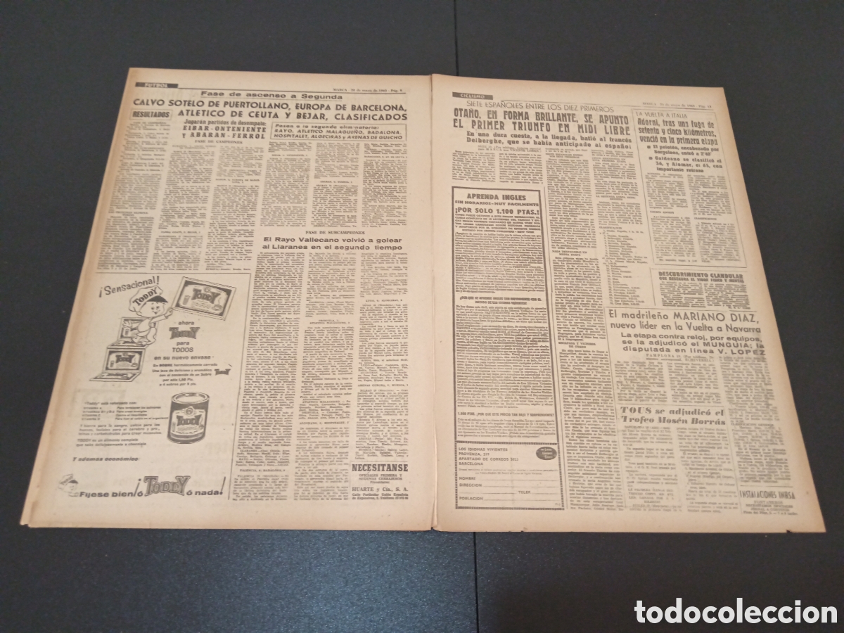 Coleccionismo deportivo: MARCA 20 DE MAYO 1963 - Foto 5