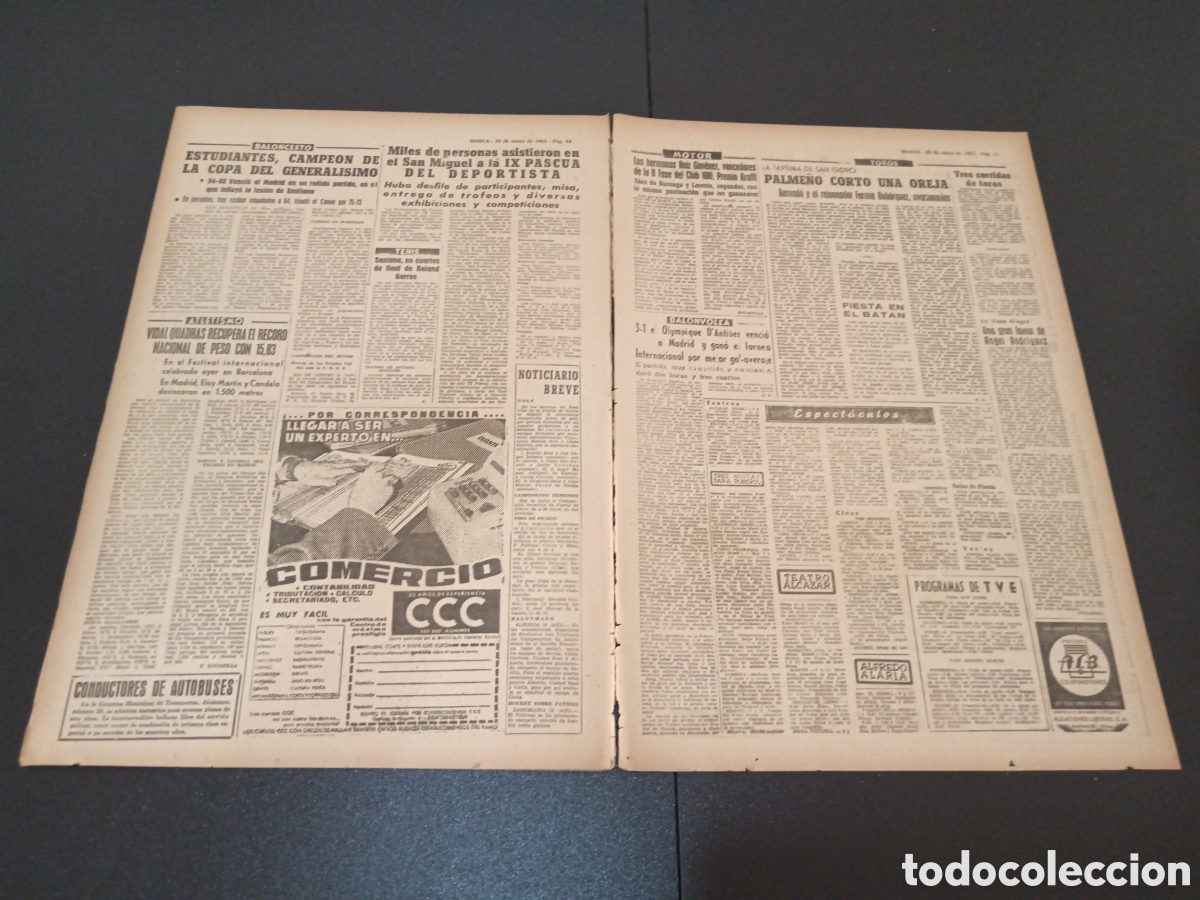 Coleccionismo deportivo: MARCA 20 DE MAYO 1963 - Foto 6