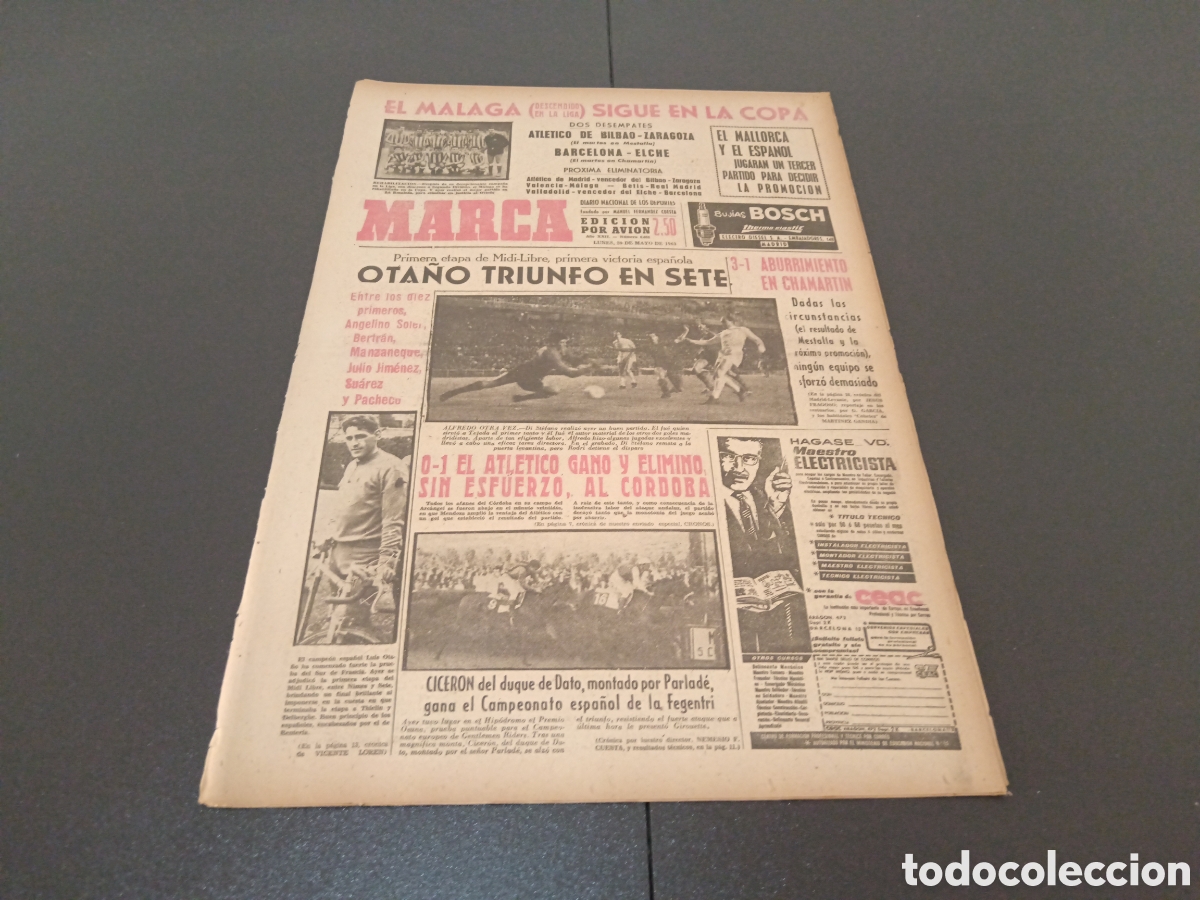 Coleccionismo deportivo: MARCA 20 DE MAYO 1963 - Foto 1