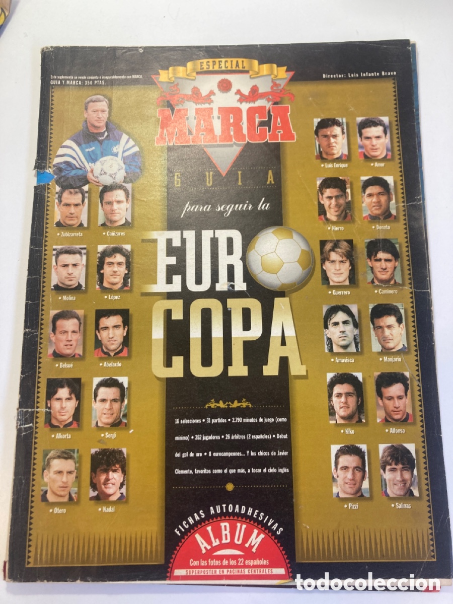 Coleccionismo deportivo: Gu&iacute;a MARCA Eurocopa 1996 - Foto 1