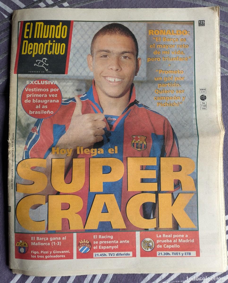 Sammelleidenschaft Sport: Hoy llega el Super Crack Ronaldo. Agosto 1996 El Mundo Deportivo