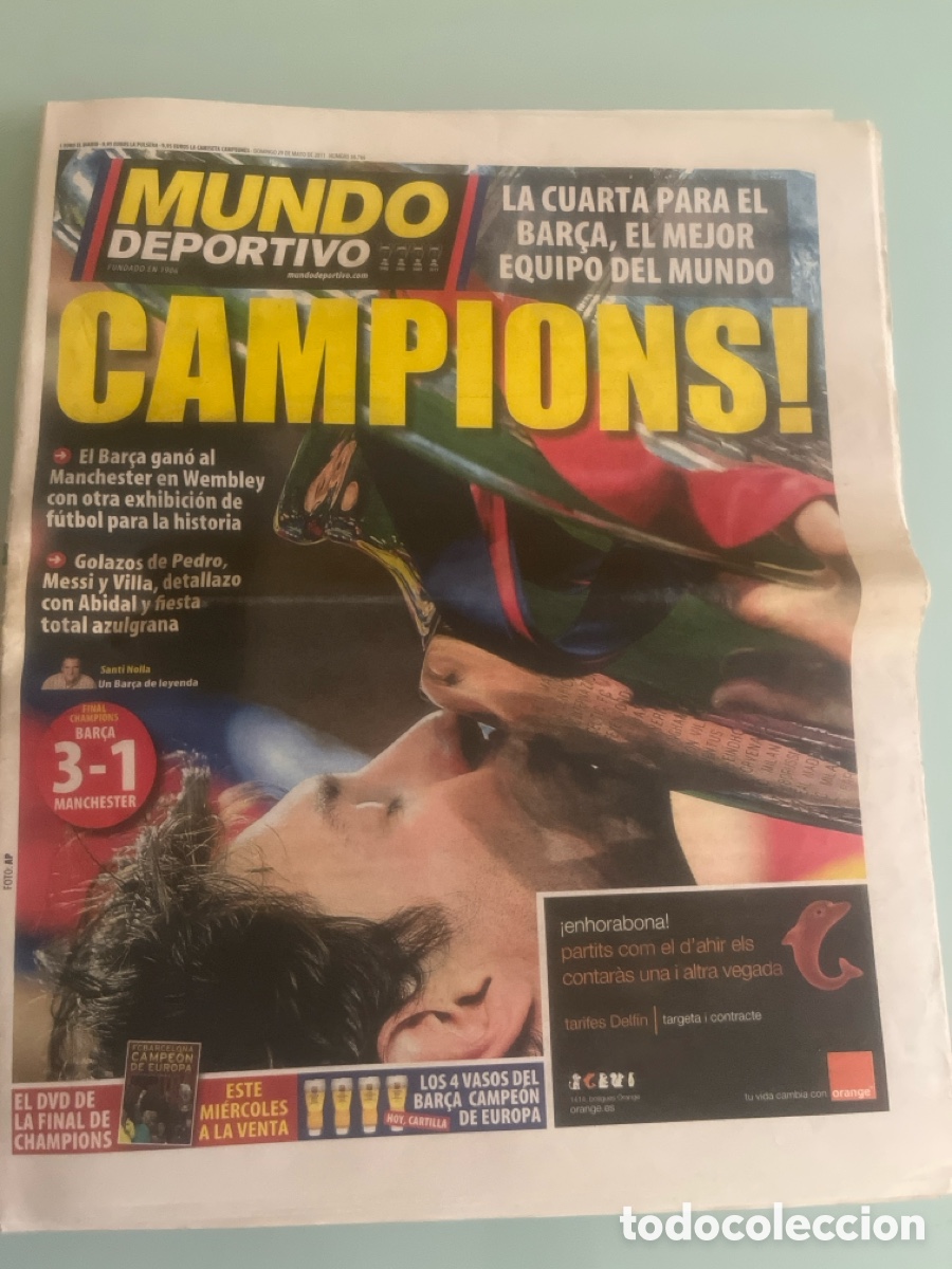 Coleccionismo deportivo: 29/05/2011 FC Barcelona Manchester Utd final Champions