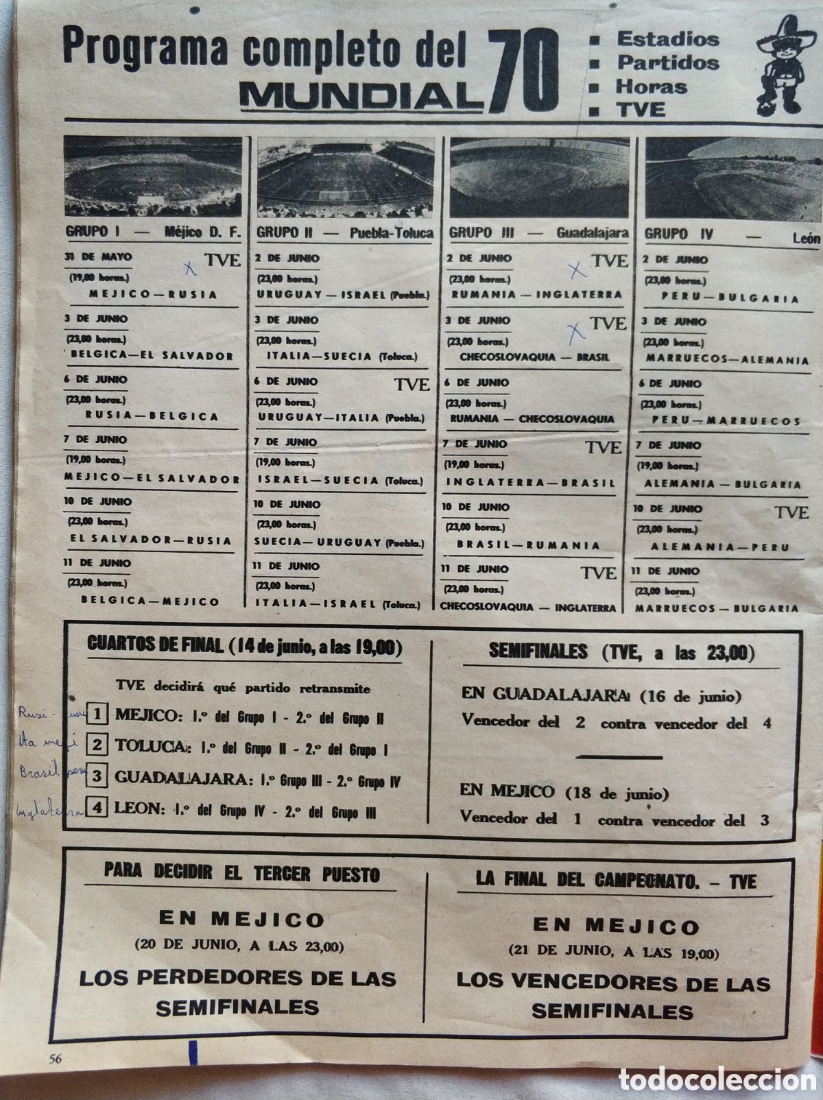 Coleccionismo deportivo: AS M&eacute;xico 70 - N&uacute;mero Extra 64 p&aacute;gs - Foto 7