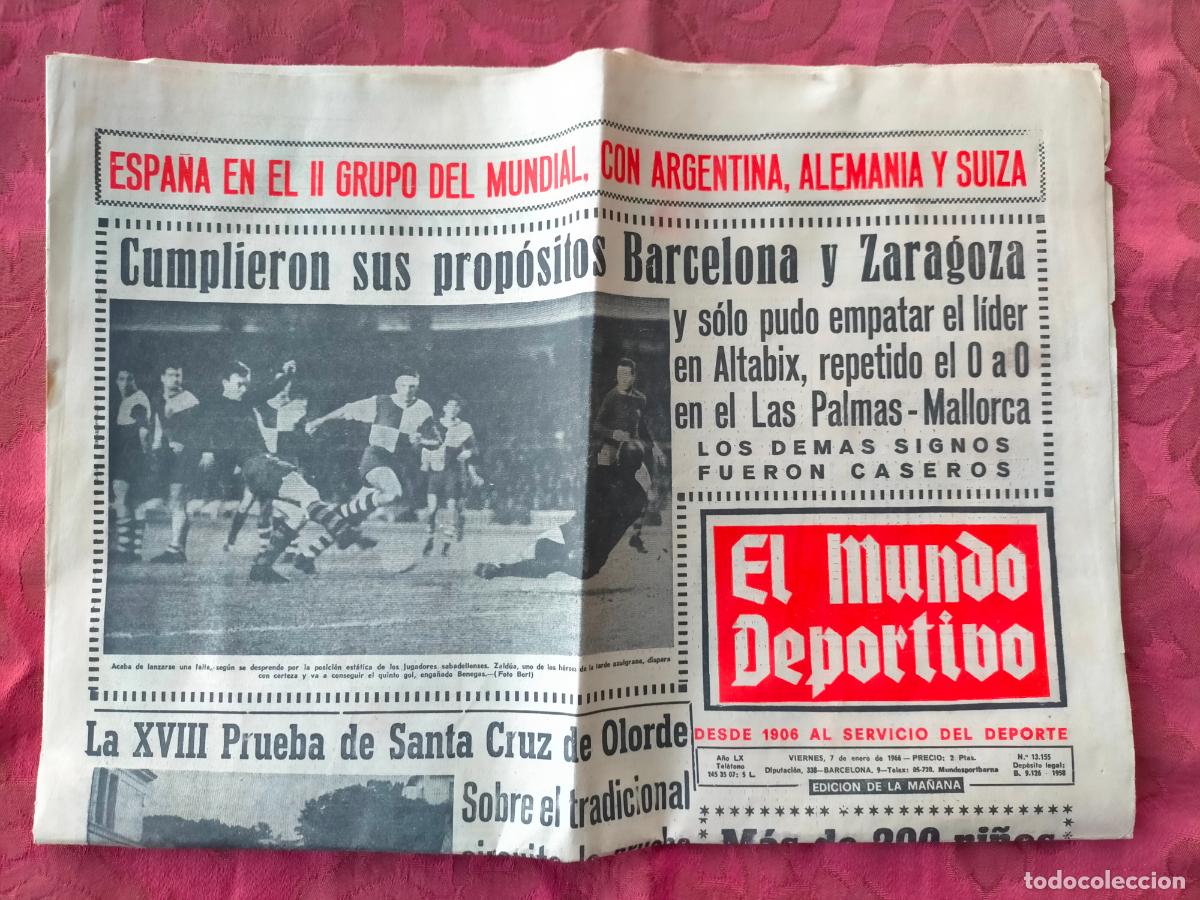 Sammelleidenschaft Sport: Revista El mundo deportivo viernes 7 de enero de 1966 n&ordm;13155
