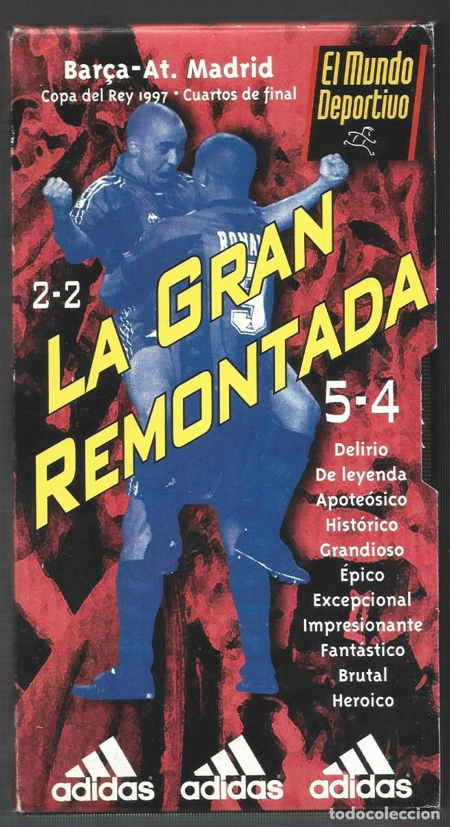 Sports collectibles: 1 CASETE VHS del barca antiguo el mundo deportivo la gran remontada a&ntilde;o 1997 4/11
