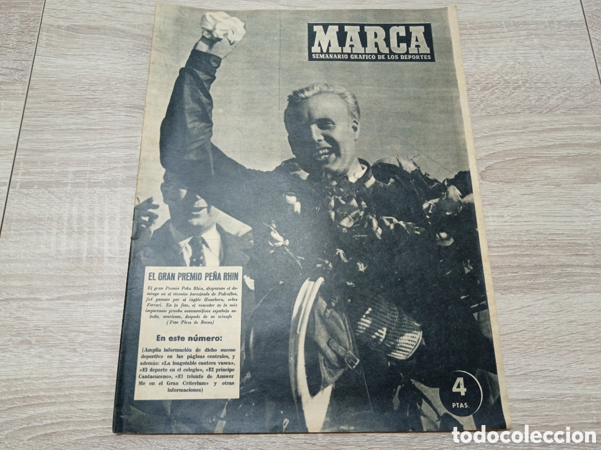 Collezionismo sportivo: MARCA N&ordm; 621 ( 26-10-1954) JORNADA LIGA BOXEO COCHES CAMPEONA ESPA&Ntilde;A