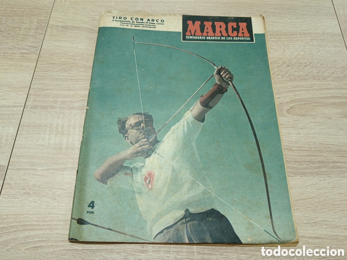 Collezionismo sportivo: MARCA N&ordm; 599 (25/05/1954 ) COPA REAL MADRID SANTANDER BALONCESTO RCD ESPA&Ntilde;OL CAMPEON