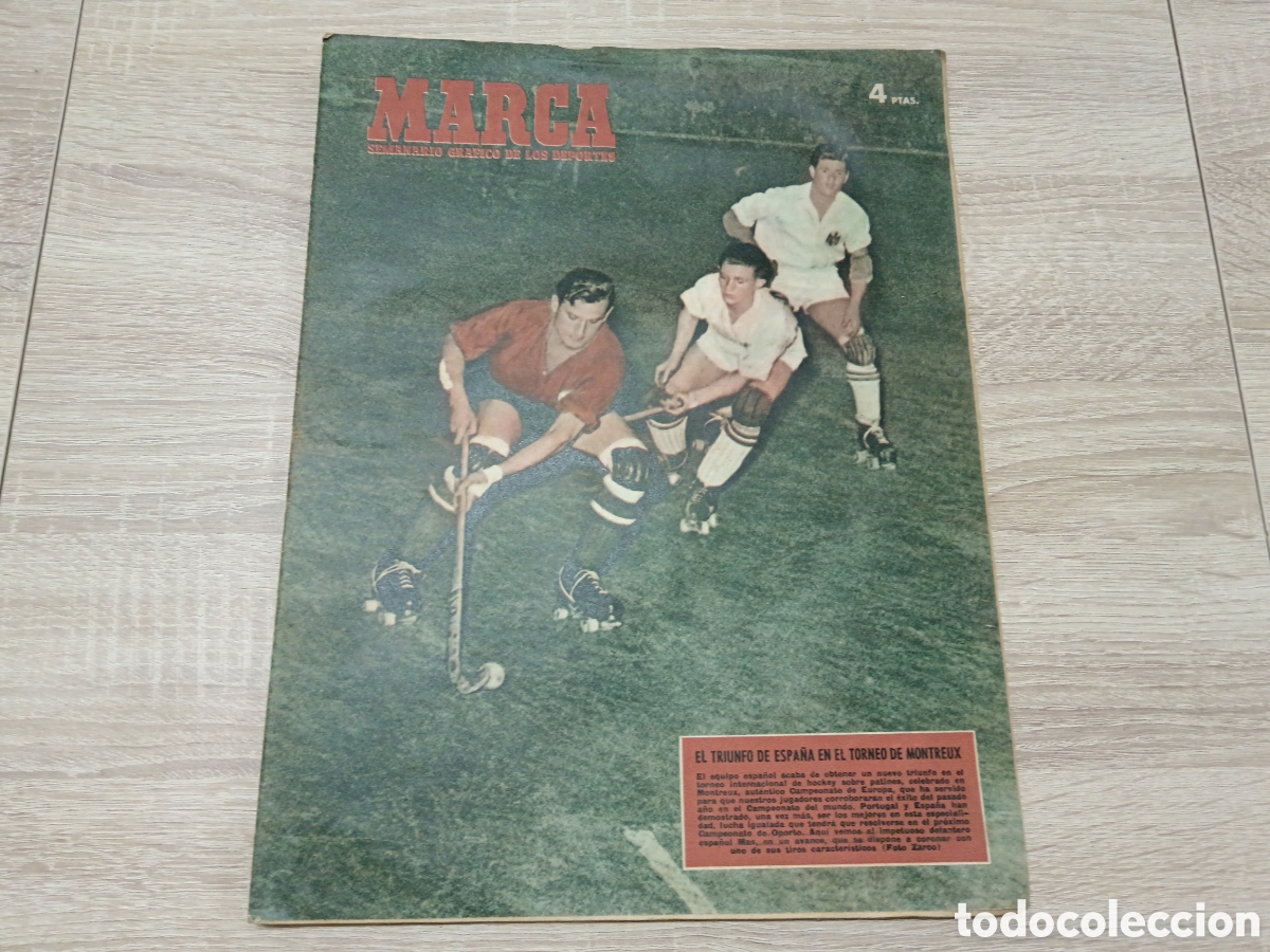 Sports collectibles: MARCA N&deg; 490 (22/04/1952) ESPA&Ntilde;A INGLATERRA TORNEO JUVENIL FIFA JORNADA COPA