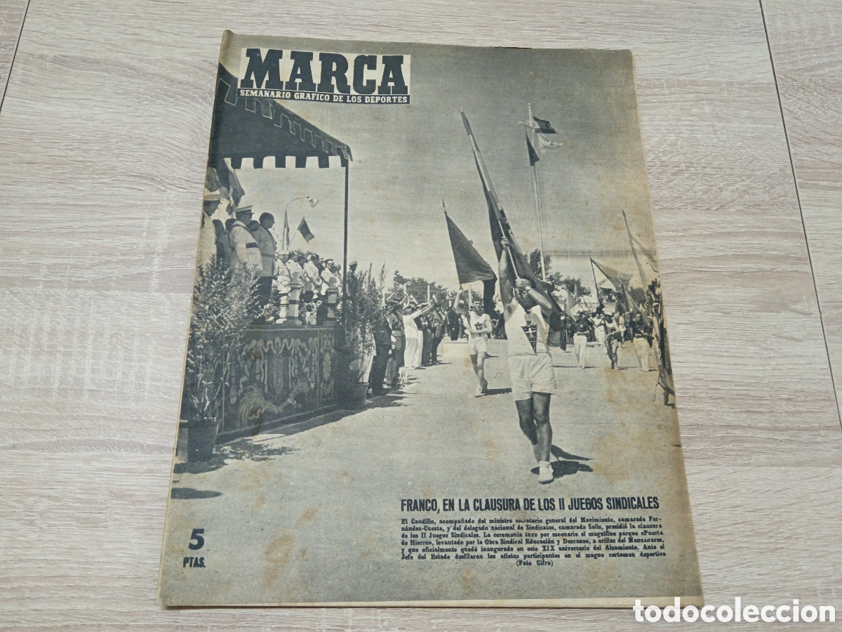 Sports collectibles: MARCA 659 (19/07/1955) BODAS ORO SEVILLA CF STIRLING MOSS JUEGOS DEL MEDITERRANEO