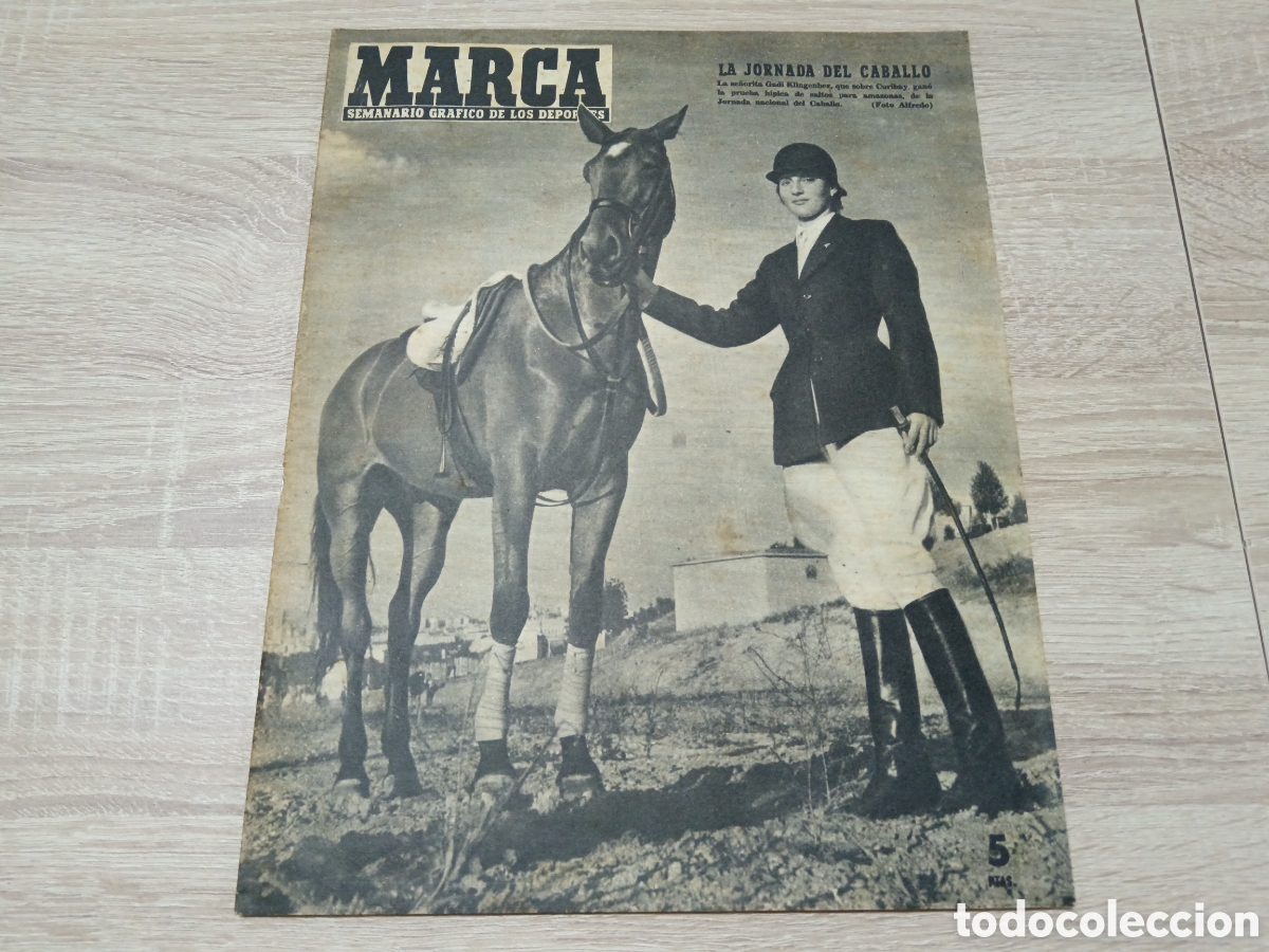 Collectionnisme sportif: MARCA N&ordm; 651 ( 24/05/1955 ) ESPA&Ntilde;A CAMPEON MUNDO HOCKEY SEMIFINALES COPA BODAS ORO SEVILLA CF