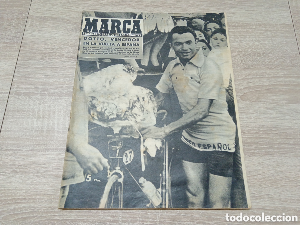 Collectionnisme sportif: MARCA N&ordm; 649 (10/05/1955 ) DOTTO VUELTA ESPA&Ntilde;A SEMIFINAL COPA BODAS ORO SEVILLA CF