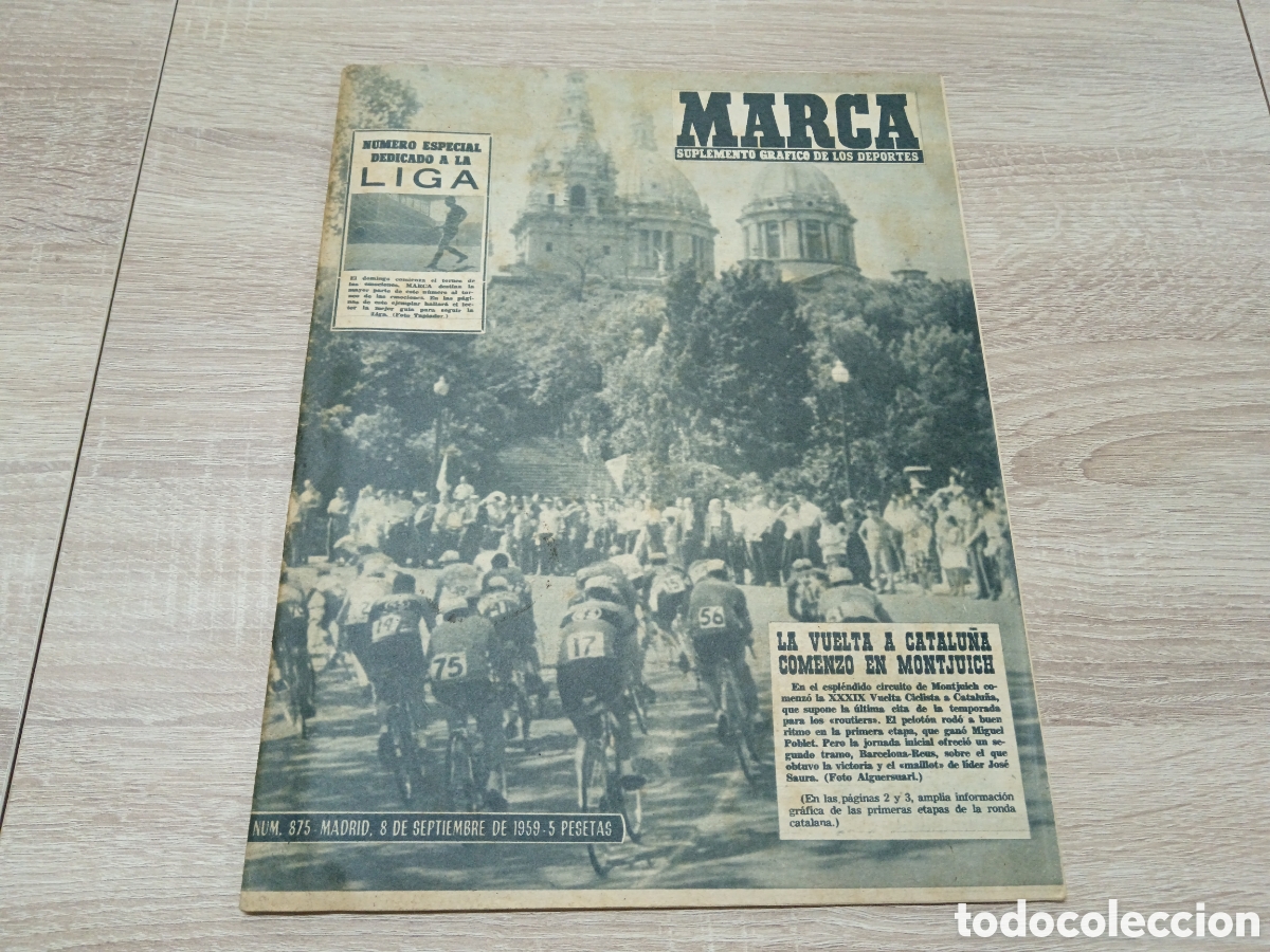 Sports collectibles: MARCA N&ordm; 875 (8/9/1959 ) ESPECIAL LIGA 1959-60