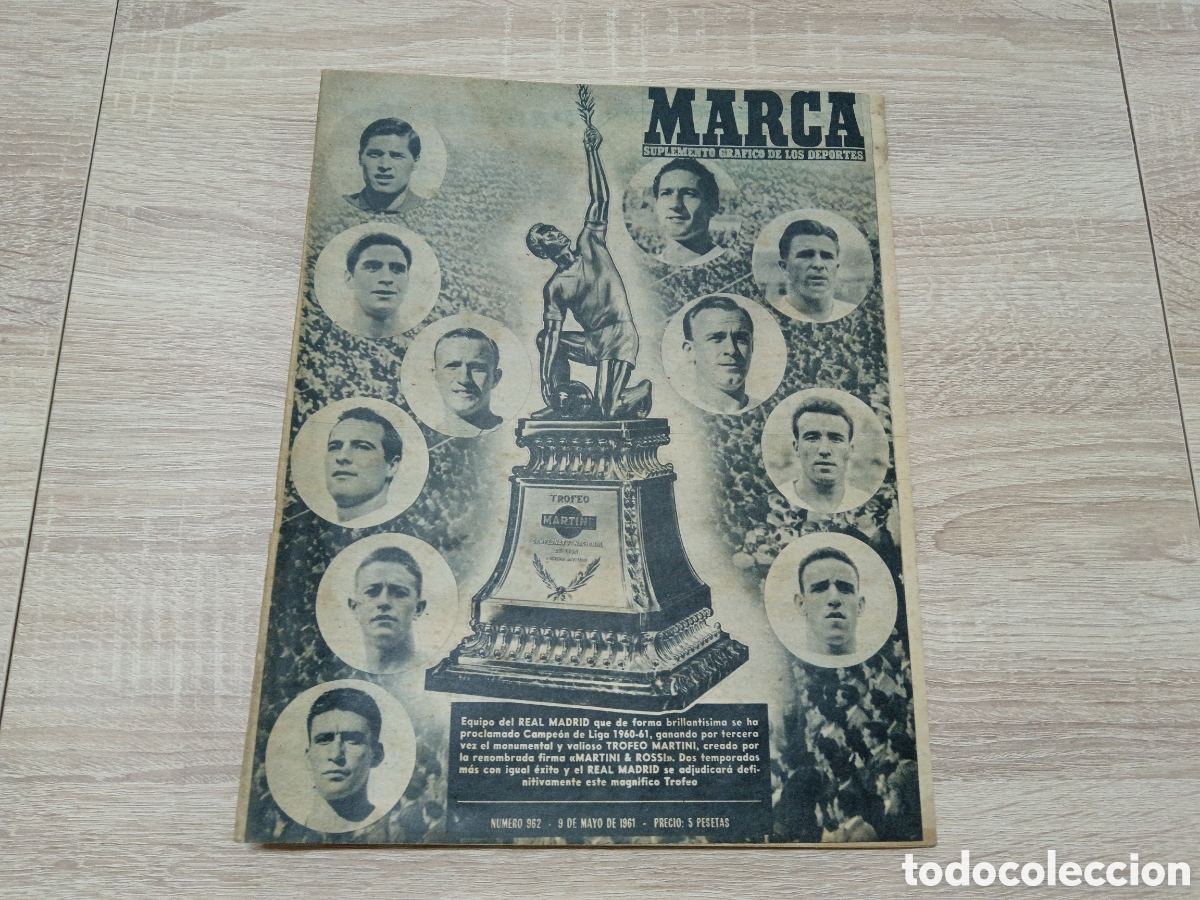 Collectionnisme sportif: MARCA N&ordm; 962 (9/5/1961) FC BARCELONA v HAMBURGO DESEMPATE COPA EUROPA REAL MADRID COPA GENERALISIMO