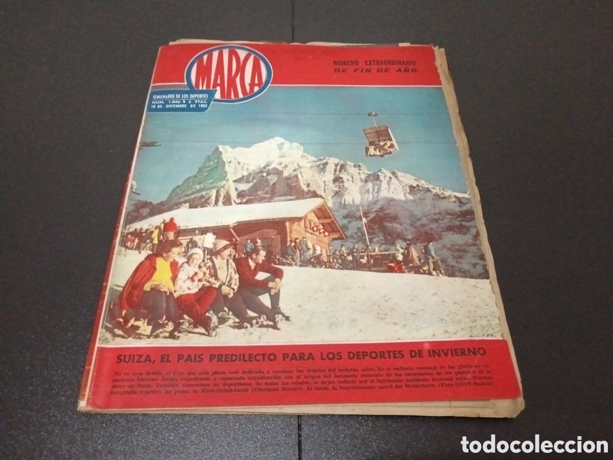 Collectionnisme sportif: MARCA N&ordm; 1046 (18/12/1962 ) RESUMEN FUTBOLISTICO 1962
