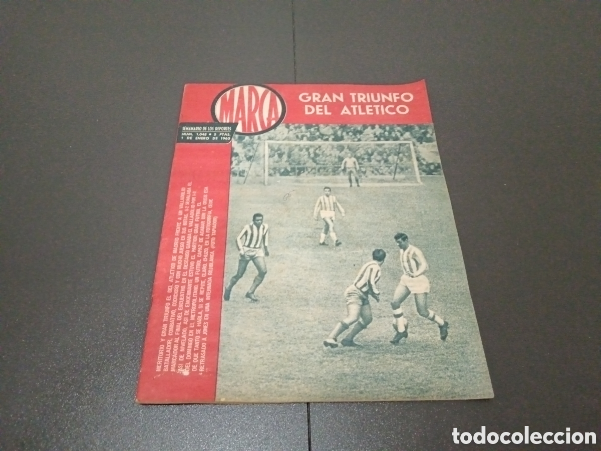Collezionismo sportivo: MARCA N&ordm; 1048 (1/1/1963 ) JORNADA LIGA BOCA CAMPEON PUERTO NAVACERRADA RAMALLETS